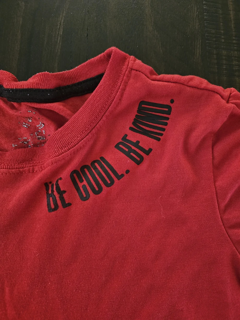 Red Kids' Graphic Tee - Be Cool Be Kind